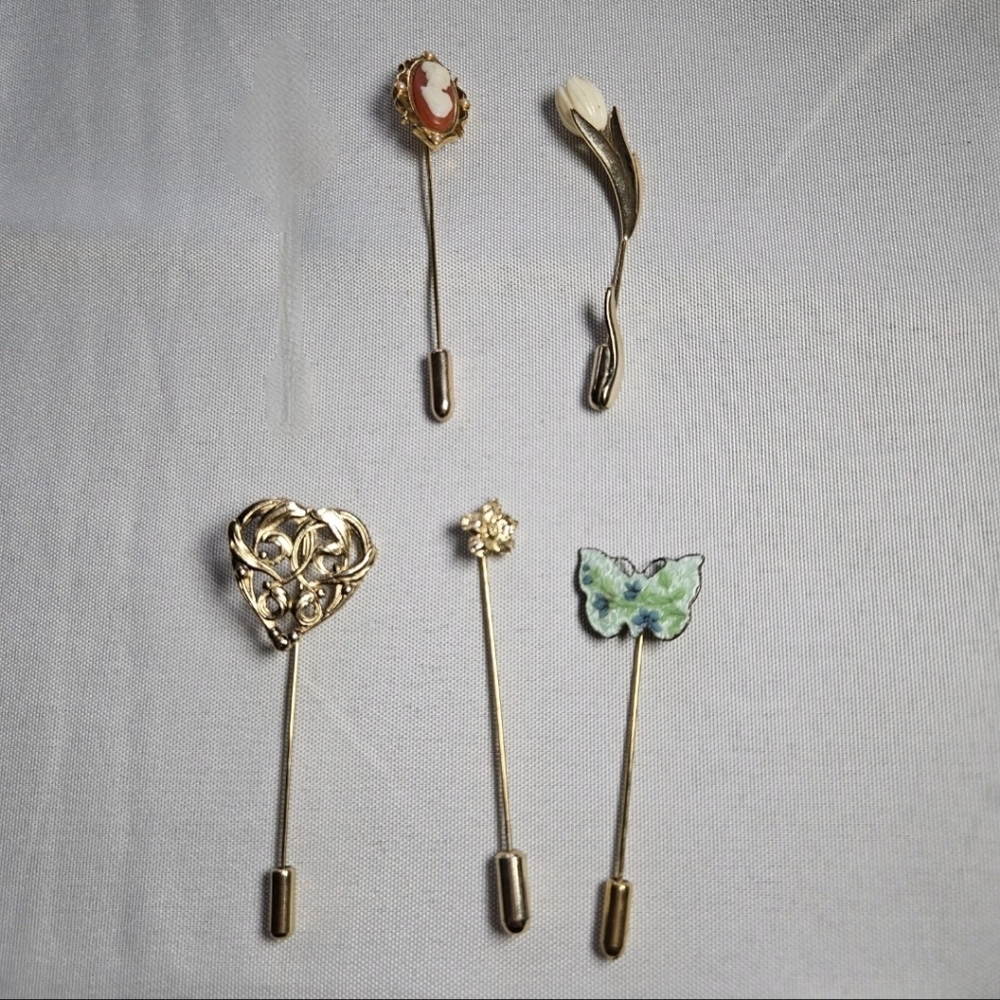 Elegant Vintage Stick Pins Set
